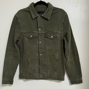 Zara Olive Green Lightweight Shirt Jacket